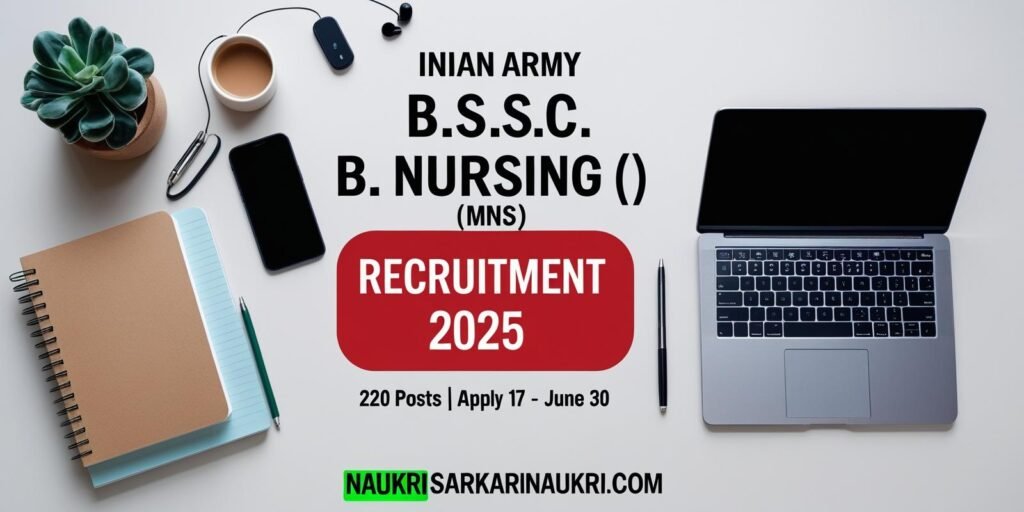 Indian Army B.Sc. Nursing (MNS) Admission 2025 – Apply Online for 220 Seats