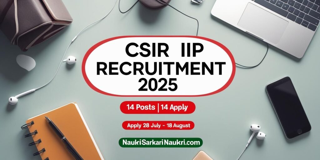 CSIR IIP Recruitment 2025