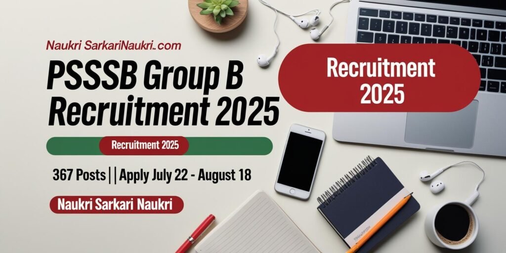 PSSSB Group B Recruitment 2025