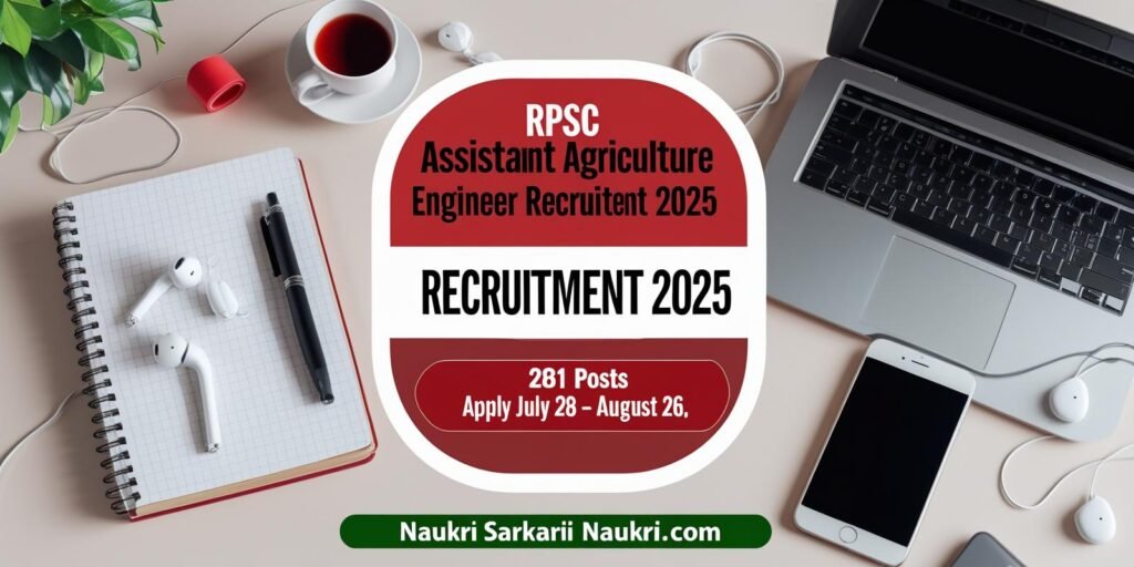 RPSC Assistant Agriculture Engineer Recruitment 2025
