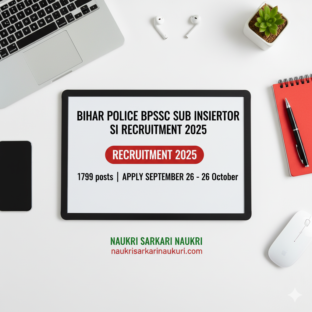 Bihar Police BPSSC Sub Inspector SI Recruitment 2025