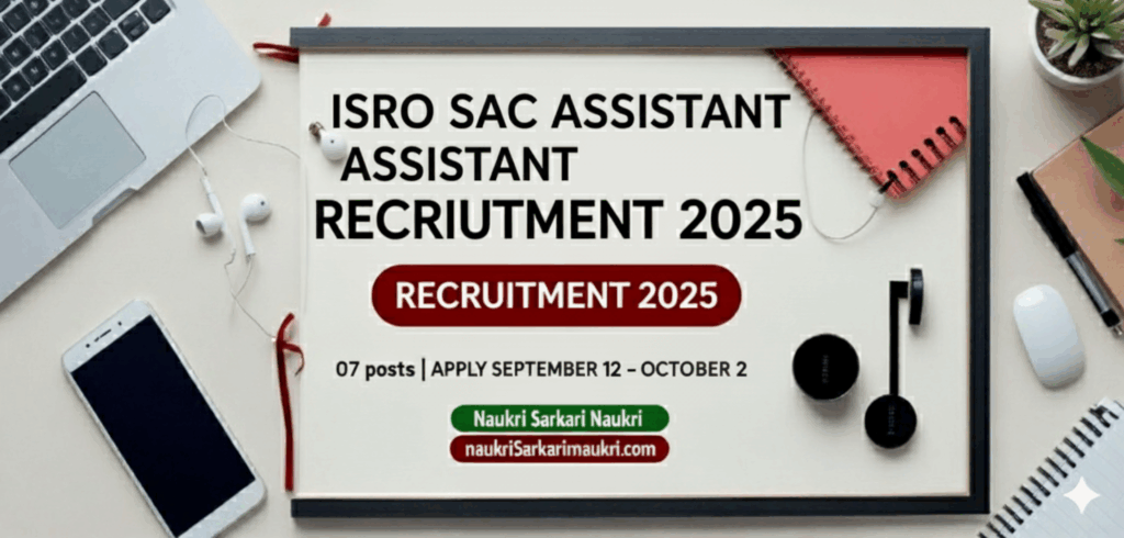 ISRO SAC Assistant Recruitment 2025